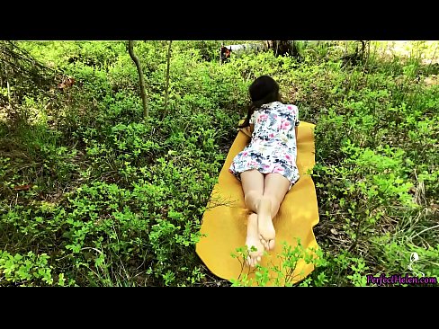 ❤️ 陌生人在Tinder上自慰我的阴部，并在树林里热情地做爱 ❤❌ Quality sex